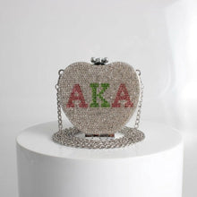 Load image into Gallery viewer, AKA Mini Rhinestone Crossbody Compact
