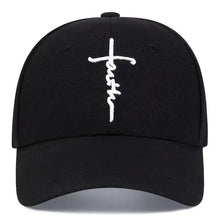 Load image into Gallery viewer, Faith Cross Embroidered Christian Baseball Cap,Adjustable
