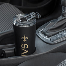 Load image into Gallery viewer, New Orleans Saints Black 24oz Stainless Steel Tumbler
