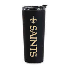 Load image into Gallery viewer, New Orleans Saints Black 24oz Stainless Steel Tumbler
