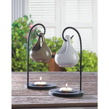 Load image into Gallery viewer, White Tear Drop Oil Warmer
