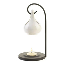 Load image into Gallery viewer, White Tear Drop Oil Warmer
