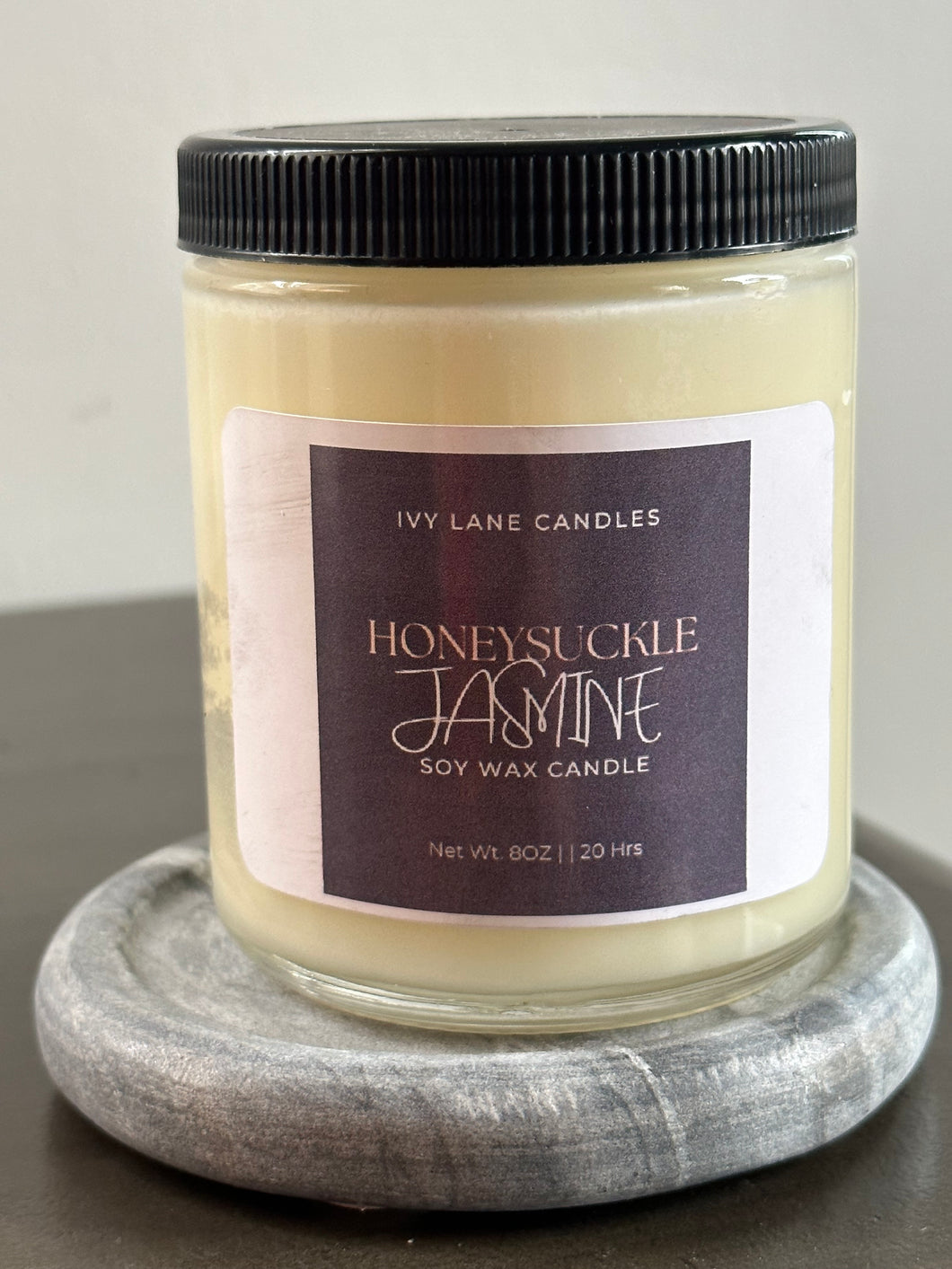 Honeysuckle Jasmine Scented 8oz Hand Poured Candle